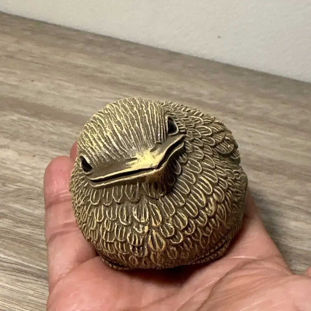 Vintage Ilobasco El Salvador Pottery Bird Figurine Handmade Folk Art Ceramic